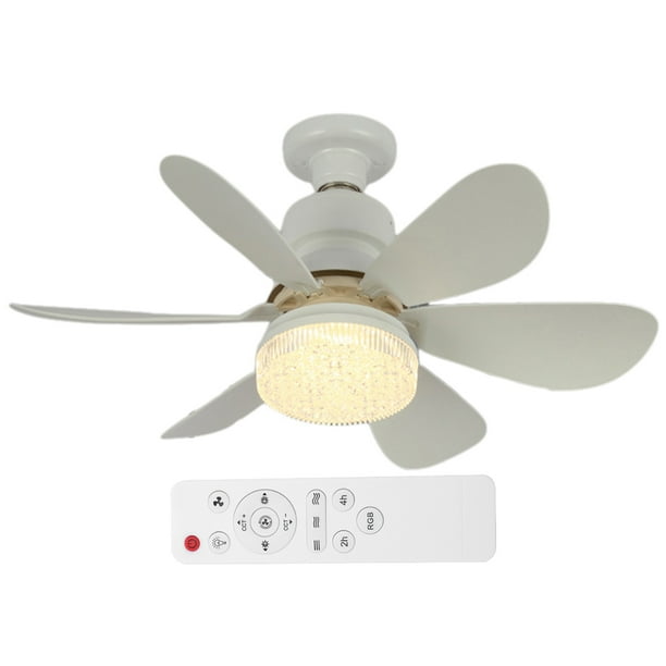 Ventilador Techo Cristal Con Ventilador Techo Con Control Remoto Regulable (520 Mm)