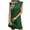 Green, variant on Up to 65% off!Summer Fashion Dresses for Women 2024 Plus Size Temperament Solid Color Sleeveless T-shirt Skirt