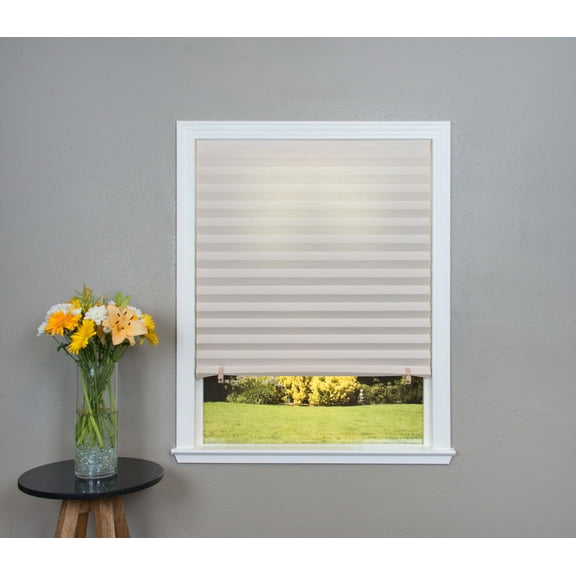 Redi Shade No Tools Original Light Filtering Pleated Paper Shade Natural, 48 in x 72 in, 6 Pack
