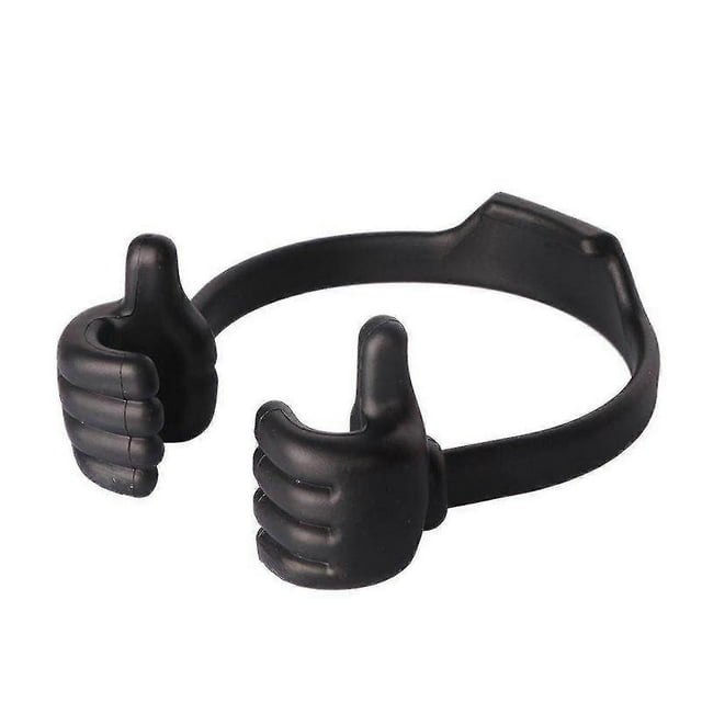 Thumbs Up Movie Watching Cell Phone Holder Lazy Bed Desktop Mount Stand Tool Black