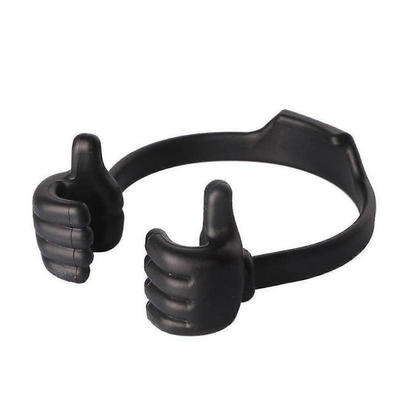 Thumbs Up Movie Watching Cell Phone Holder Lazy Bed Desktop Mount Stand Tool Black