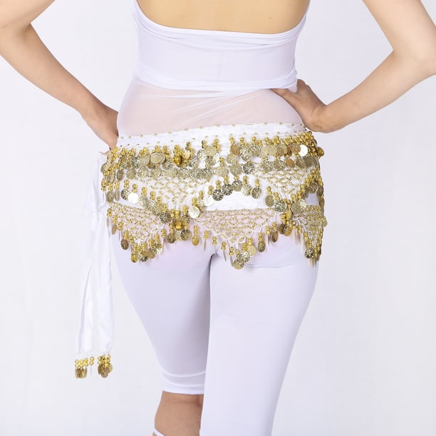 Danza Del Vientre Cadera Bufanda Cinturón Envoltura Trajes De Rendimiento Con Bor Monedas Cintura Cadena Danza Del Vientre Cinturón De Cadera Azul Real Macarena Bufanda De Danza Del Vientre Para Mujer