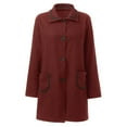 thumbnail image 6 of Bovemsi Trench Coats Women's Coat Casual Design Sense Stand Collar Solid Color Fall Winter Clothes XXXXL, 6 of 7
