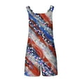 thumbnail image 4 of QATAINLAV Summer Rompers for Women American Flag Bib Jumpsuits Casual Sleeveless Strap Wide Leg One Piece Pants 2026 4th of July Festival Outfits Blue M, 4 of 6
