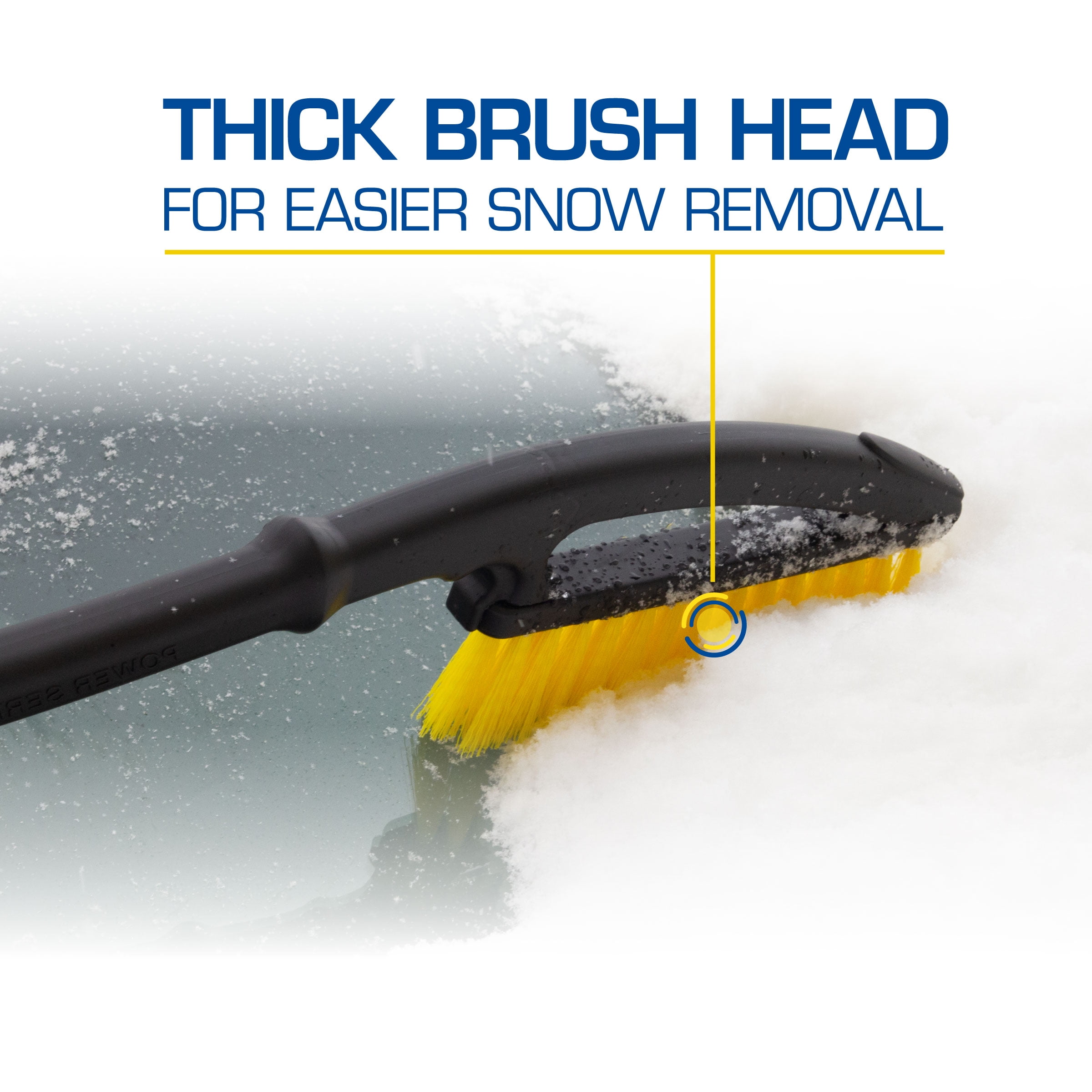 Rain-X 26 Ergo Car Snow Brush with Ice Scraper Tool, Black and