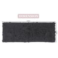 thumbnail image 2 of Home Weavers Bell Flower Collection Bathroom Rug 100% Cotton Tufted Bath Rugs, Soft Absorbent Bath Rugs, Non-Slip Bath Mats, Machine Washable, Bath Matsand Tub, 21"x54" Runner, Gray, 2 of 9