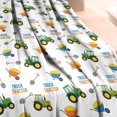 thumbnail image 3 of Cartoon Tractors Wheelbarrows White Pattern Blanket,Comfortable Soft Flannel Throw Blanket,All Season,Warm Lightweight Blankets for Sofa Bed Couch Living Room Chair,40"x50", 3 of 4