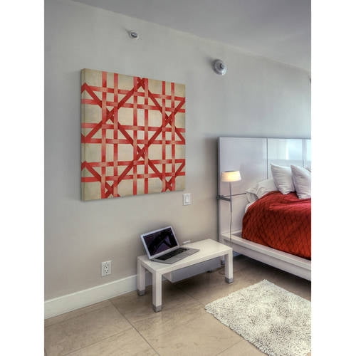 "Woven Symmetry III" Painting Print on Wrapped Canvas