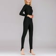 thumbnail image 5 of PEASKJP Women Rash Guard Set Short Sleeve Rashguard Loose Fit UPF 50 Swim Shirt, Black M, 5 of 5