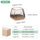 thumbnail image 3 of Uxcell 24-Pack Protectores de Piso para Patas de Silla, Copas de Silicona de 0.86-1.1 Pulgadas, Almohadillas de Fieltro para Muebles, Fundas para Patas de Silla [Negro Transparente], 3 of 7