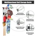 Mythinglogic Sports Equipment Organizer, Ball Storage Rack, Garage Ball