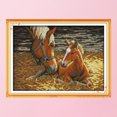thumbnail image 3 of Caballo Gato Animales salvajes 14CT Kit de punto de cruz Juego de bordado estampado Decoración para el hogar FLhrweasw  Nuevo, 3 of 9