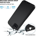 thumbnail image 4 of ORUYROP Samsung A22 5G Case, Military Grade Samsung A22 Case Heavy Duty Shockproof Anti-Scratch Bumper Rugged Protective Cover for Samsung Galaxy A22 5G Black【Without Screen Protector】, 4 of 7