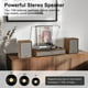 thumbnail image 4 of Tocadiscos TANLANIN Vintage Bluetooth con transmisión por correa, color roble tostado, 4 of 9