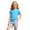 Light Blue, variant on Gyexs 5T Girls Clothes Solid Short Sleeve Tops Shorts 2 Piece Casual Clothing Sets Pink 5-6 Years