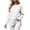 White, variant on Horkkom Crewneck Sweatshirts Women Long Sleeve Solid Color Pullover Sweatshirts Casual Loose Sweat Shirts L