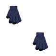 thumbnail image 3 of Qarigey Guantes de punto Invierno Estilo simple Adultos Ropa Accesorio Manos Envoltura Calentadores Guante de pantalla táctil de punto al aire Azul 2piezas, 3 of 6