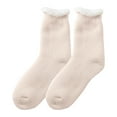 thumbnail image 2 of MSJUHEG Wool Socks,Fuzzy Socks,Bearpaw Socks,Cloud Socks Women,Thermal Socks,Thick Socks with Plush and Thickened Warm and Thick Coral Velvet Socks Khaki One Size, 2 of 9