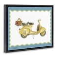 thumbnail image 2 of Stupell Industries Eclectic Yellow Vespa with Wavy Border Black Floating Frame Canvas Art, 21 x 17, by Lanie Loreth, 2 of 8