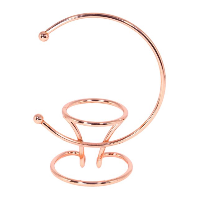 Soporte de metal para bolas de cristal, esferas, base de metal, adornos para el hogar, bola de cristal moderna Rosa