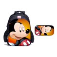 thumbnail image 2 of Mochila de Mickey Mouse de Disney para adolescentes, niños y niñas, mochila escolar con estuche para lápices, mochila de viaje de negocios de Anime de dibujos animados, 2 uds. Gao Jinjia LED, 2 of 2