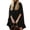 Black, variant on CIENVNSTG Wedding Guest Dresses For Women Turtleneck Camisole 2 Piece Chiffon Ruffle Mini Dress Set Flowy Layered Outfit Elegant Suit Green L