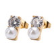 thumbnail image 1 of Aretes de Perlas y Zirconia Cúbica LuckyLy Iris Oro 18k, 1 of 8