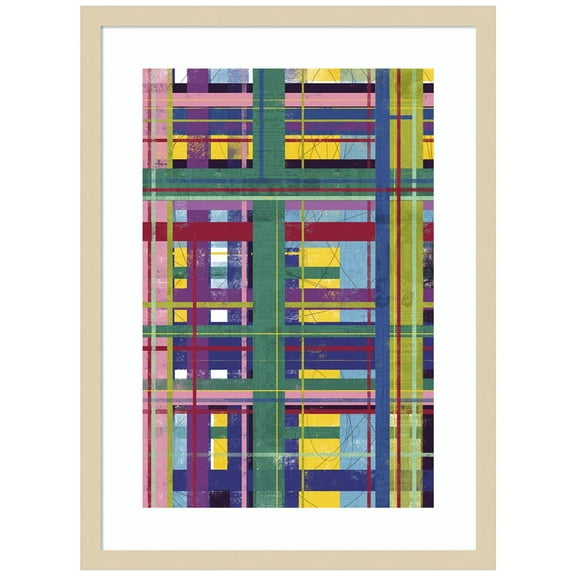 Amanti Art Scaffold in Color I Wood Framed Wall Art Print