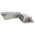 thumbnail image 5 of 4 lb. Aluminum Disposable Rectangle Loaf Pans For Serving, Baking, Cooking, Roasting, Broiling, Cakes Made in USA (Pack of 50), 5 of 5
