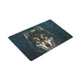 thumbnail image 3 of MKHERT Wolf Head Animal Painting Doormat Rug Home Decor Floor Mat Bath Mat 30x18 inch, 3 of 3