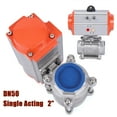 thumbnail image 3 of Pneumatic Actuated Ball Valve, Ball Valve, Three-piece Single-acting Pneumatic Ball Valve Modern 2" Three-piece Single-acting Pneumatic Ball Valve, 3 of 19