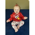 thumbnail image 4 of Sesame Street Elmo Infant Baby Girls Fleece Hoodie and Leggings Outfit Set Infant to Toddler, 4 of 5