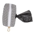 thumbnail image 2 of Zipper Poop Bag Holder, Dog Garbage Bag Dispenser PU Matte Portable  For Dogs For Outdoor Elegant Grey, 2 of 8