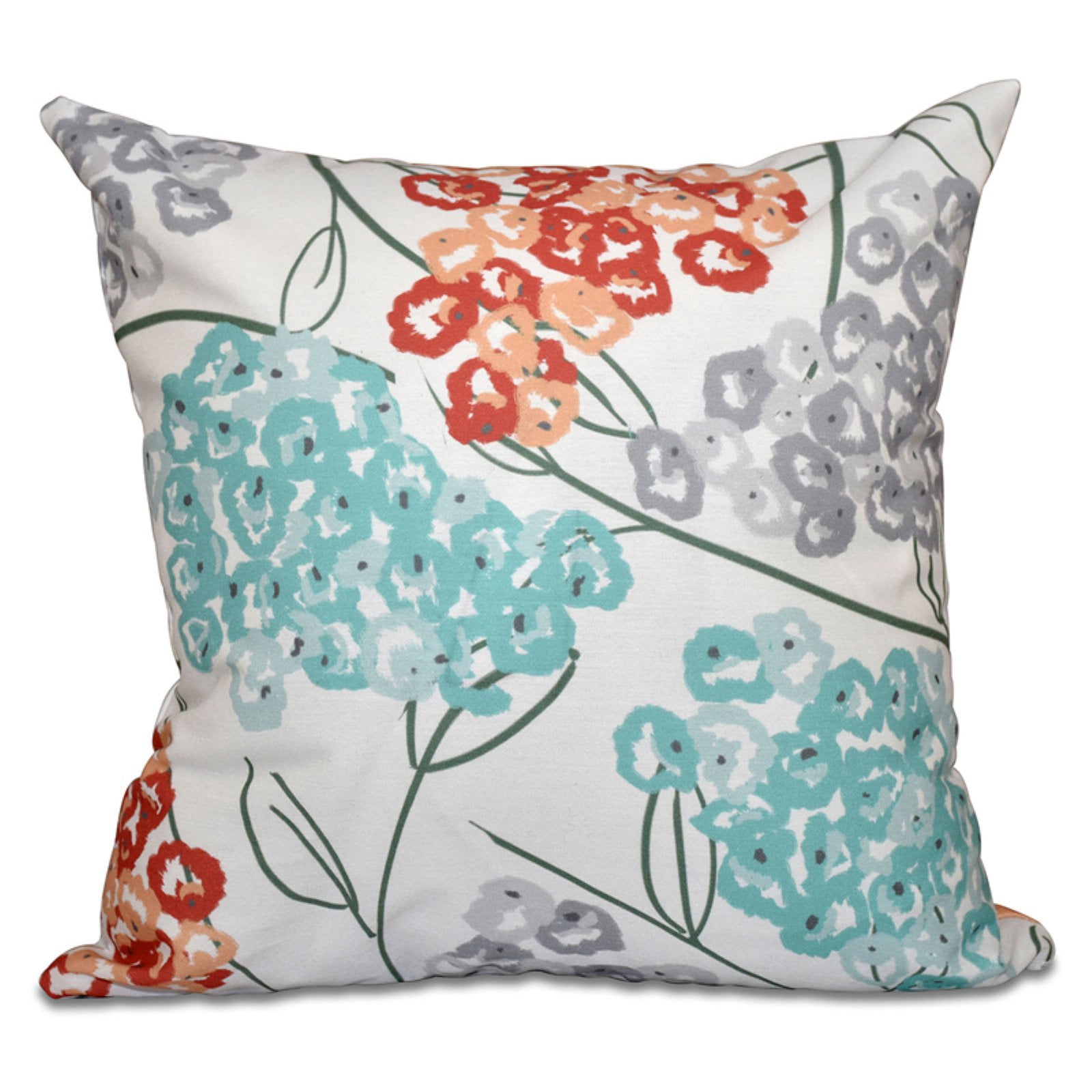 Simply Daisy 16" x 16" Hydrangeas Floral Print Pillow