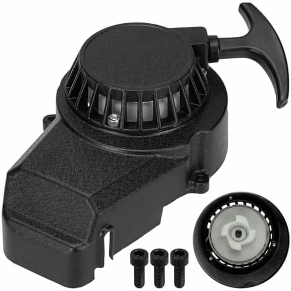 Alloy Recoil Pull Starter Compatible with SYX Moto 50cc Dirt Bike 47cc 49cc 2 Stroke SSR SX50 Apollo Coolster QG-50 Xpro Holeshot Hawk DRX Mini Kids Pit Pocket ATV Quad 4 Wheeler Parts