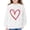 White, variant on KAUOD Girls Heart Print Sweatshirts Oversized Love Graphic Knit Pullover Sweater Teen Kids Long Sleeve Cotton Shirt Tops