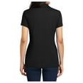 thumbnail image 4 of Yellow Rooster Womens Short Sleeve Rapid Dry Mesh Polo Black XS, 4 of 4