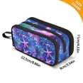 thumbnail image 4 of FORMRS Pencil Case with 3 Compartments Zipper Pouch, Elementary School Level and up, Neon Pink Starfish, 4 of 8