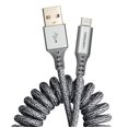 thumbnail image 1 of Cable de carga Ventev Chargesync Helix 14 USB-A a USB-C gris, 1 of 9
