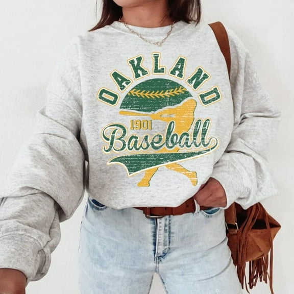 Vintage Mlb 90s Oakland Sweatshirt, Athletics Sweater, Baseball Unisex Shirt