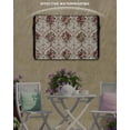 thumbnail image 6 of Outdoor TV Cover 70 to 75 Inch Weatherproof, Vintage Floral Waterproof TV Screen Protector for Outside Decor with Zipper and Pocket 68"L x 42"H , Rose Pattern Pink Beige, 6 of 7