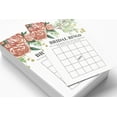 thumbnail image 3 of Inkdotpot CardsFor Bridal Wedding Shower Bachelorette Party Bulk Blank Square Fill In Gift Ideas 50FloralBingoGame, 3 of 7