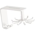 thumbnail image 1 of Modern Wall-Mounted Utensil Storage Solution with Swivel Hangers, Black, 1 of 7