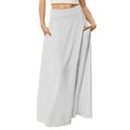 thumbnail image 1 of Jupe Droite Unie pour Femmes Jupe Midi Basique Décontractée pour Usage Quotidien Sortie Printemps Été Automne Polyvalente Extensible Confortable, 1 of 5
