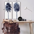 thumbnail image 3 of Modern Summer Palms Detailed Nature Botanical & Floral Graphic Art Gallery Wrapped Canvas Print Wall Art, Set of 2, 3 of 7
