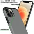 thumbnail image 2 of DuraSafe Cases iPhone 12 DuraSafe Cases iPhone 12 PRO 2020 6.1 Inch A2172 A2402 A2341 A2406 A2404 A2403 A2408 A2407 Protective Reinforced Shockproof Corner TPU Case with Matte Finish Back - Grey, 2 of 5