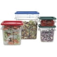 thumbnail image 4 of HUBERT® Food Storage Container 2 Qt Clear Plastic Storage Container - 7" L x 7" W x 31/2" D, 4 of 7