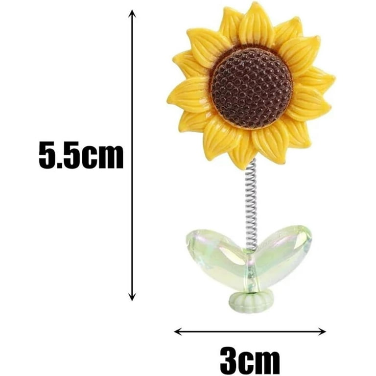 Cozy Hoome Cozy Home Sunflower Sunnyvibe Ornaments Sunflower for Car Sunflower Car Accessories Creative Car Rocking Ornament Sunflower Car Dashboard
