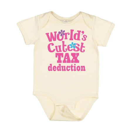 

Inktastic Tax Deduction Worlds Cutest Girls Girls Baby Bodysuit