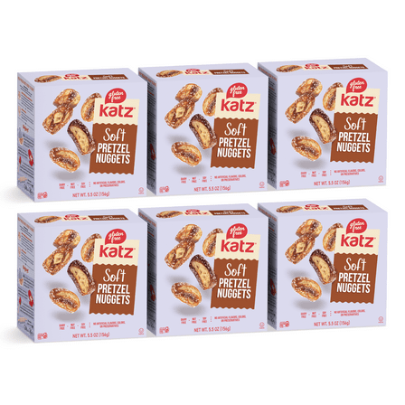 Katz Gluten Free Soft Pretzel Nuggets |Gluten Free, Dairy Free, Nut Free, Soy Free, Kosher | (6 Pack, 5.5 Ounce Each)